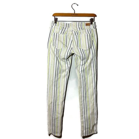 Paige Jimmy Jimmy Pink Lemonade Striped Skinny Jeans Size 25 - Picture 2 of 8